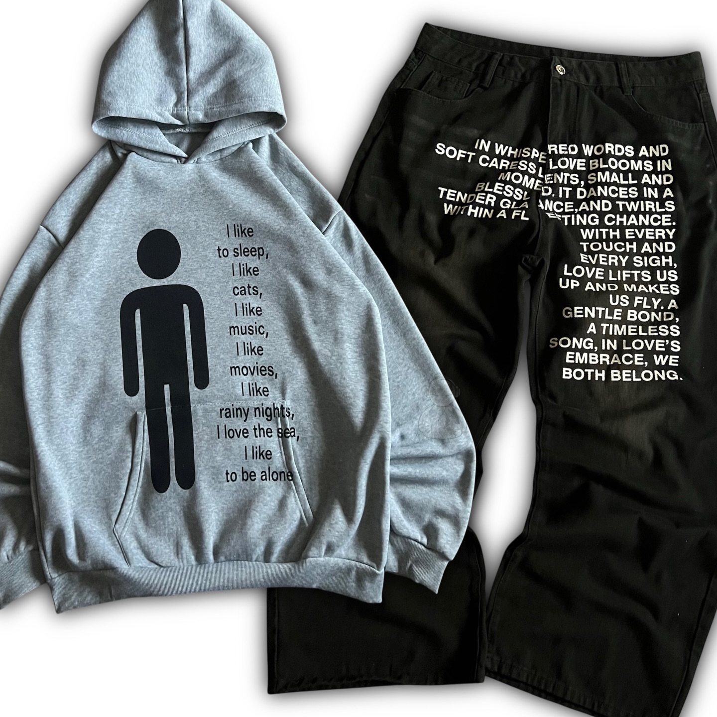 アメリカンパターンレタージーンズ Y2K メンズパーカーセッ - Street Fashion Us のレビューと価格