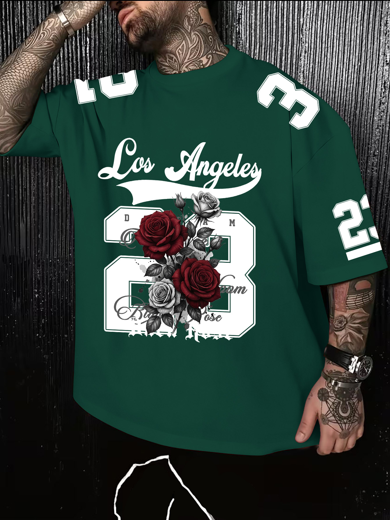 メンズ アメリカン レトロ ロサンゼルス 23 ローズプリン - Street Fashion Los Angeles のレビューと価格