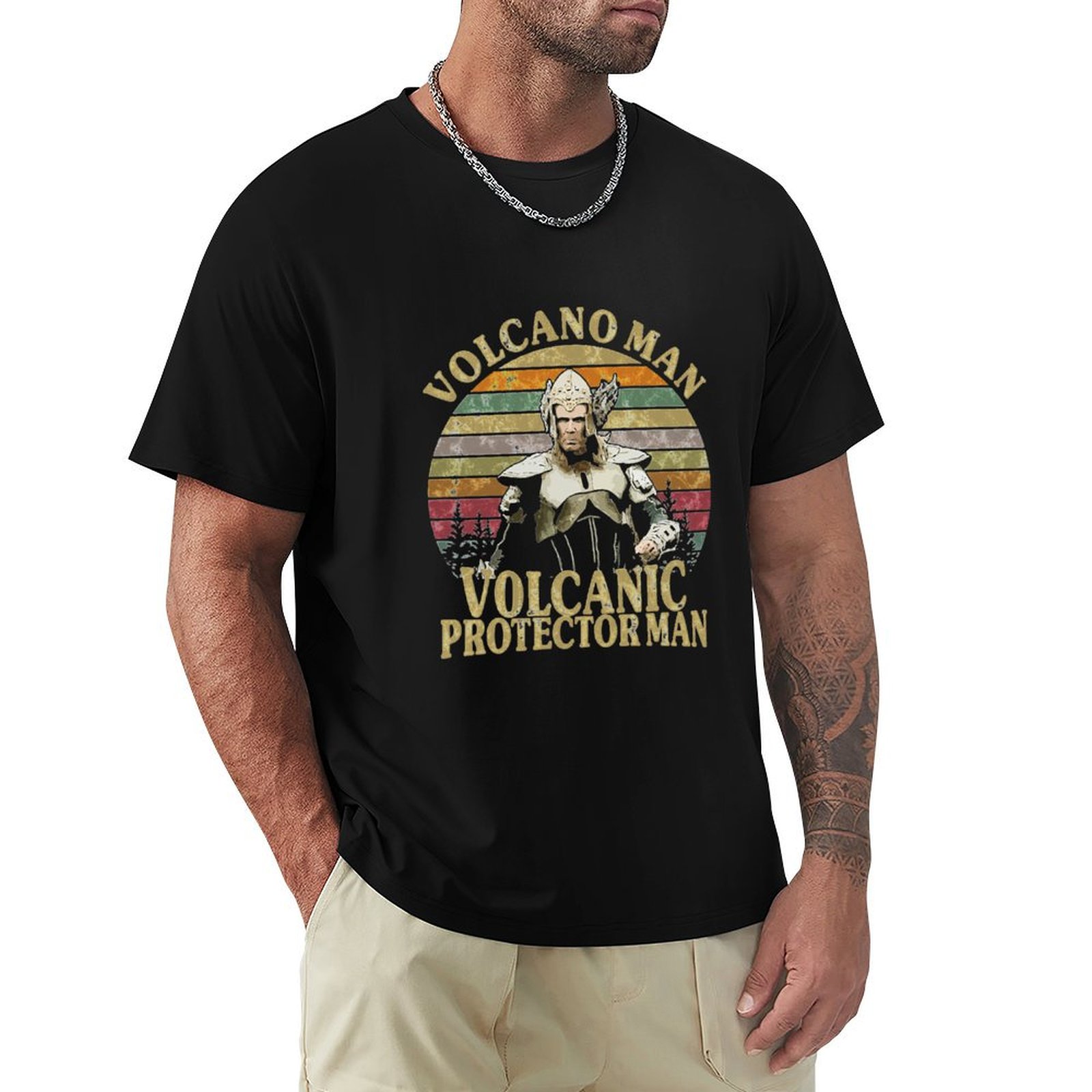 Volcano Man エッセンシャル Tシャツ ストリート - Street Fashion Essentials のレビューと価格