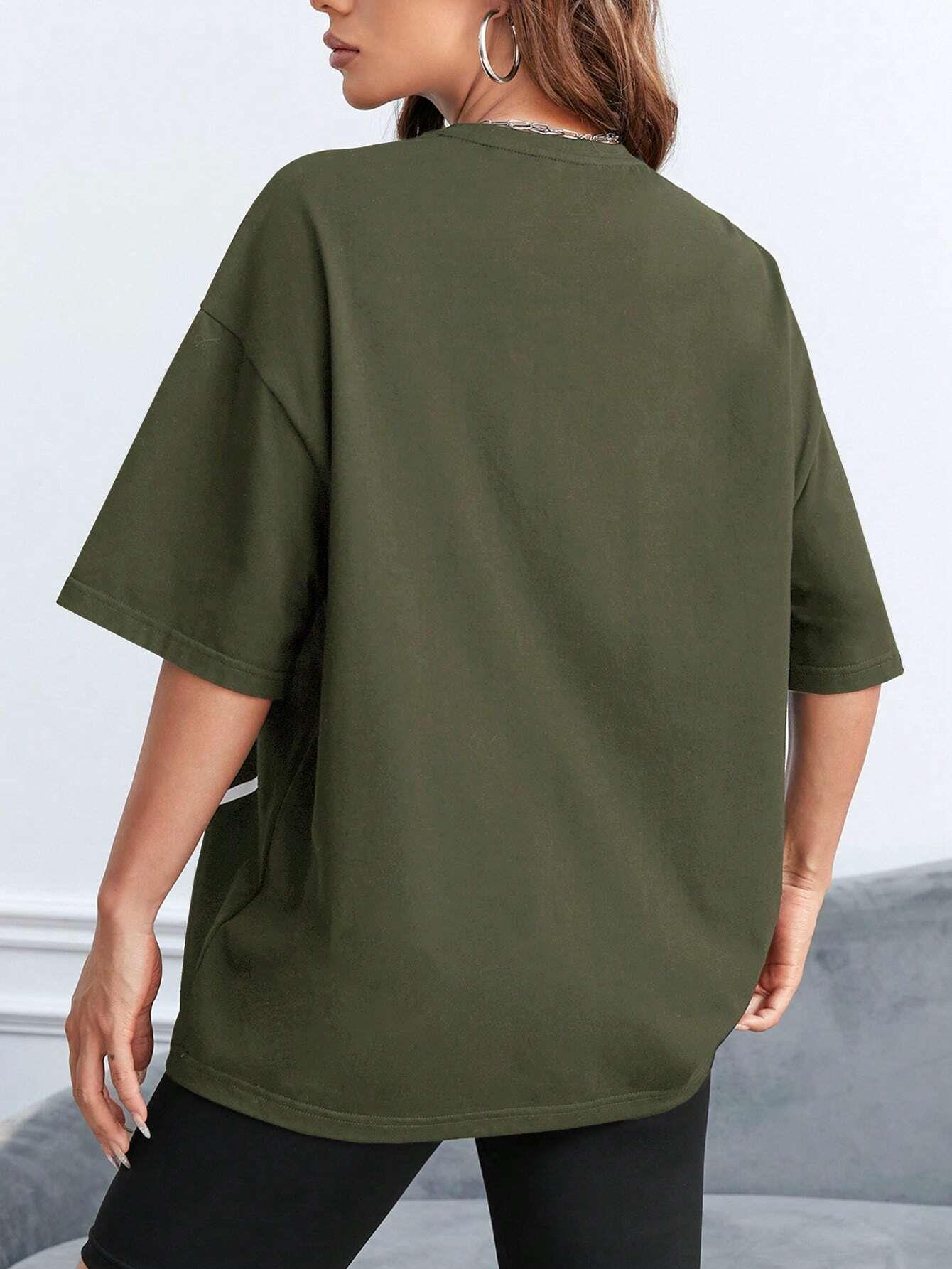 女性用Tシャツ,23文字がプリントされたベーシックでカジュア - Street Fashion Los Angeles のレビューと価格